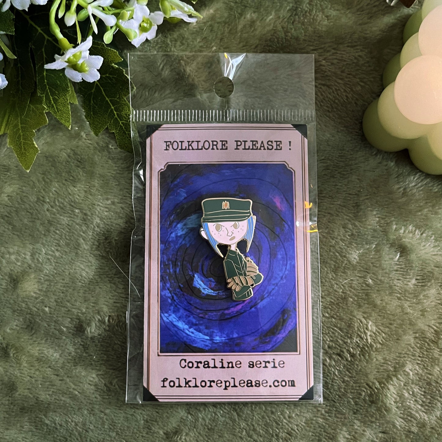 Coraline "Put them back" pin