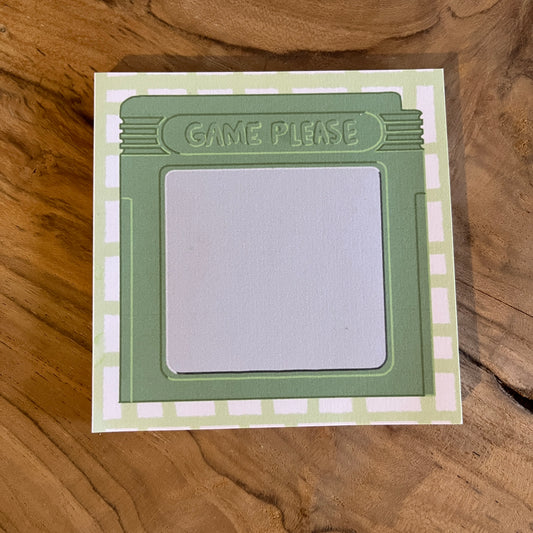 Gameboy notepad