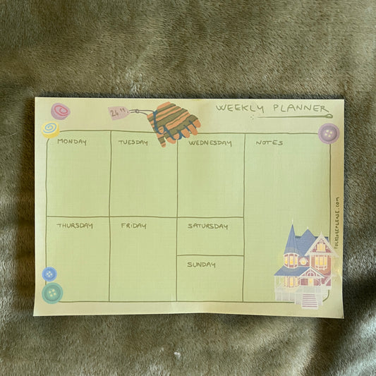 Weekly planner Coraline